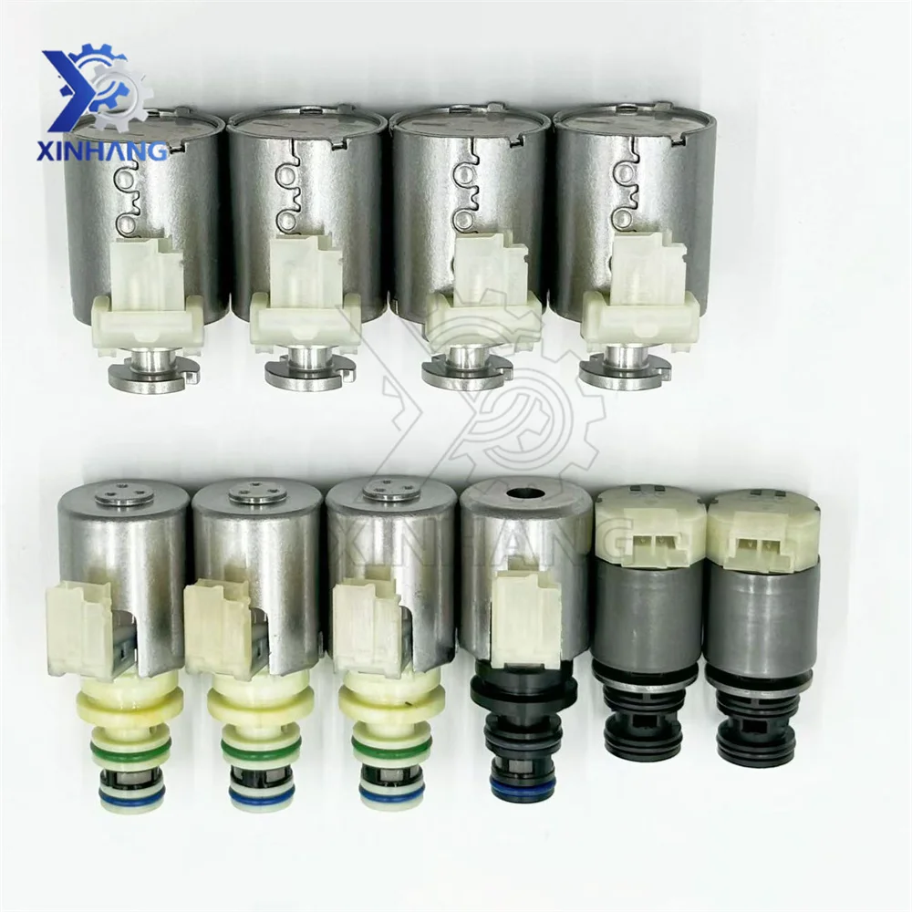 9T45E 9T50E 9T65E Automatic Transmission Solenoid Valve Kit (10-Piece Set) Suitable for General Motors Buick Chevrolet Cadillac