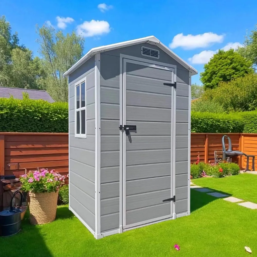 Outdoor Storage Shed  Easy Assembly Garden Tool House for Equipment & Clutter  Durable & Spacious Gardening Tools and Equipment