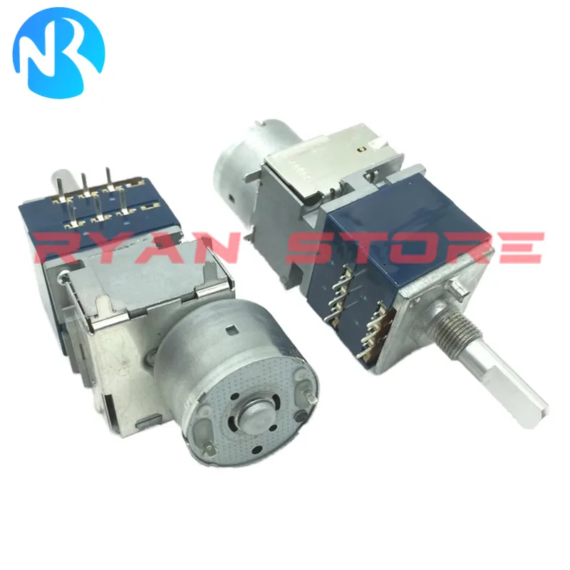 1PCS 100% NEW Half handle RK27 Type 5KA 10KA 20KA 50KA 100KA Motor Potentiometer Volume Switch For Stereo Audio Amplifier