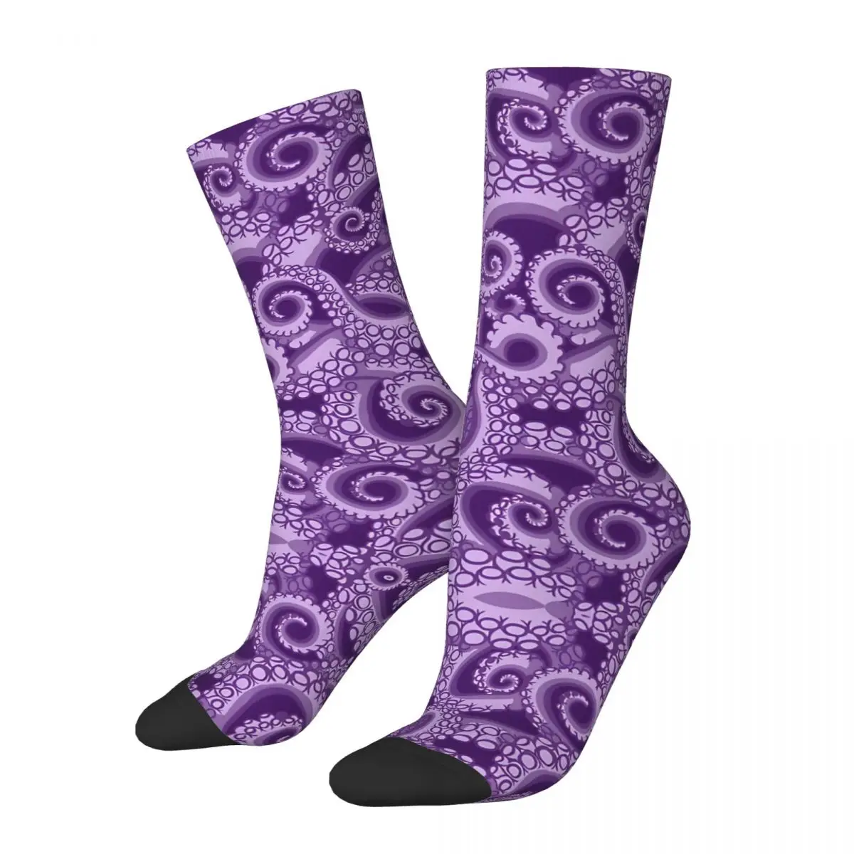 Vintage Sea Witch Crazy Men's compression Socks Unisex Tentacles Street Style Seamless Printed Funny Novelty Happy Crew Sock