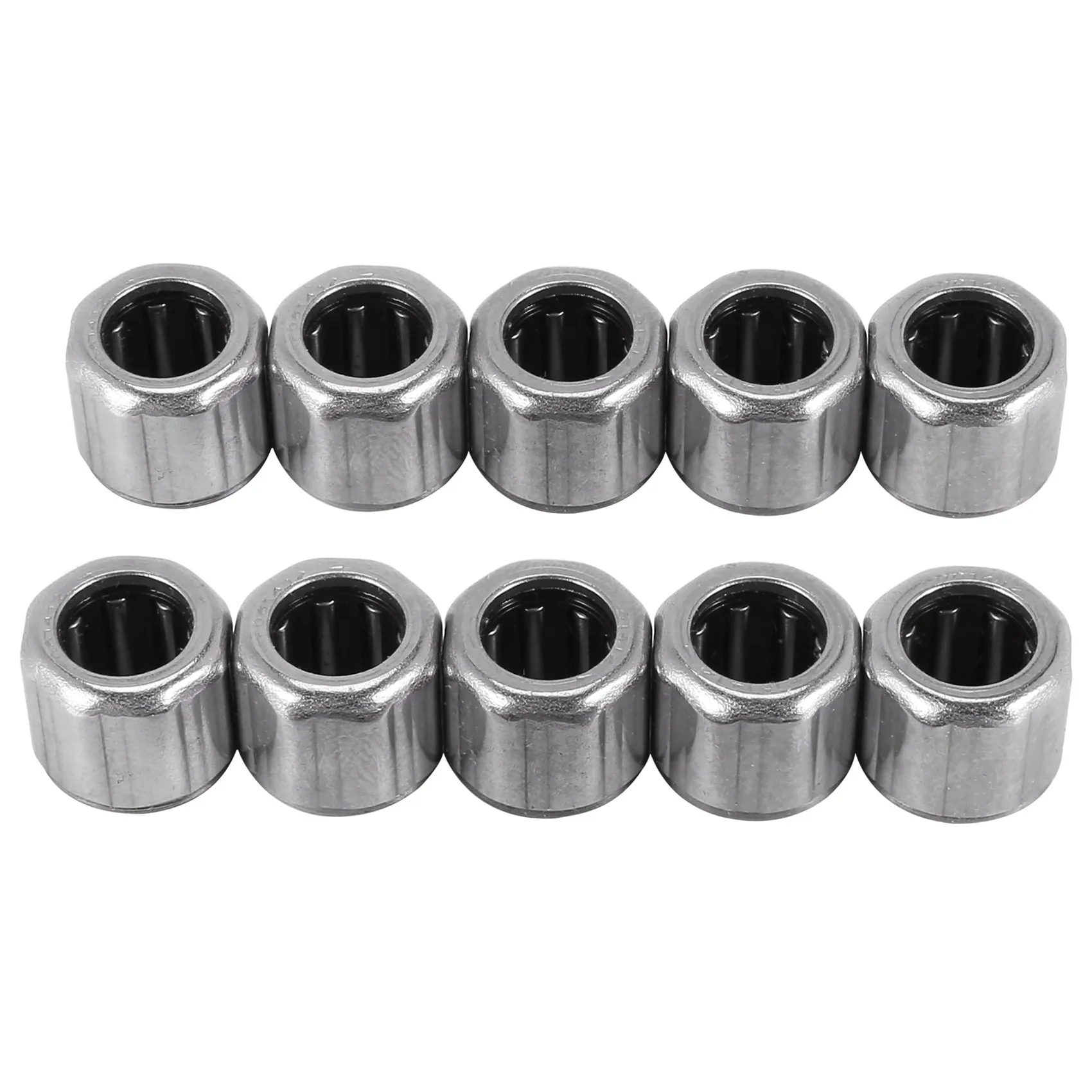 10Pcs Needle Bearing HF081412 Outer Ring Octagon One-Way Needle Roller Bearing 8X14X12mm for Manufacturing Industry