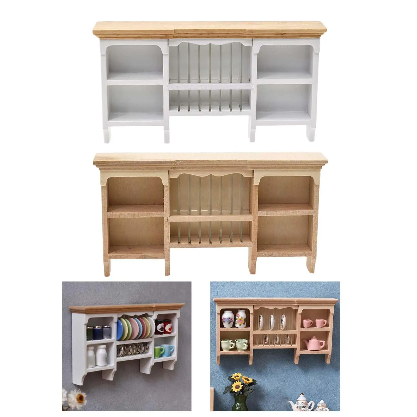 รุ่นสูง 1:12 ตุ๊กตาตกแต่งบ้าน DIY Fitments สําหรับ Dollhouses Pretend Play