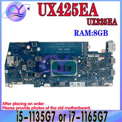 For Asus ZenBook 14 13 UX425EA UX325EA Laptop Motherboard with i5 i7 11th CPU and 8GB RAM mainboard 100% Test Ok