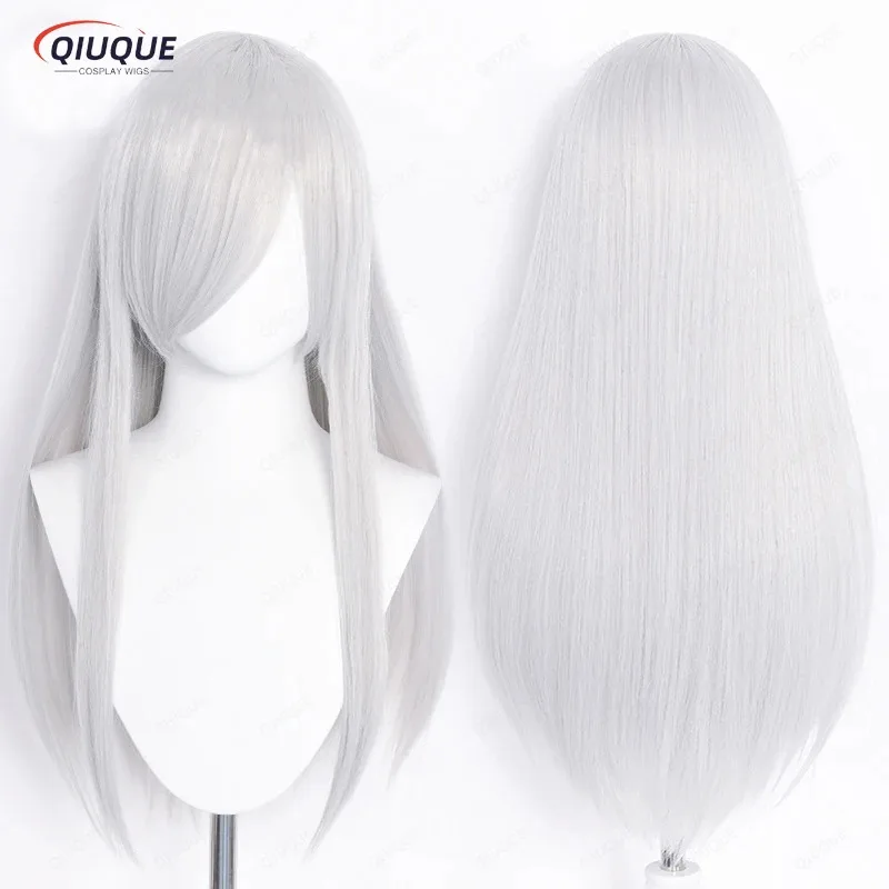 

2025 yiyi 60 см длинные прямые косплей с челкой аниме Ombre термостойкие парики из синтетических волос + шапочка для парика