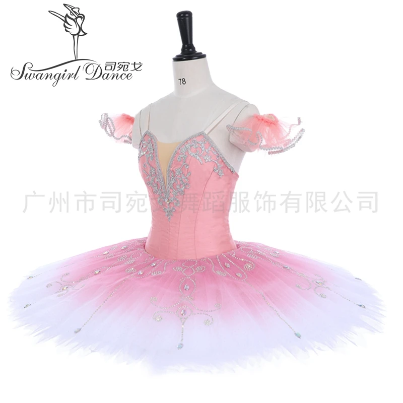 Rouge Pink La Esmeralda Variation Ballet Tutu Costumes Women Competition Costumes Tutu BT4011