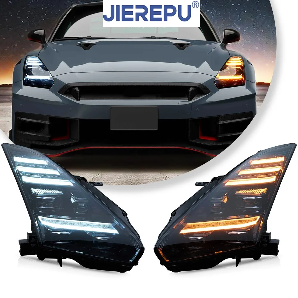

FULL LED Headlight Assembly For 2008-2023 Nissan GTR R35 DRL Headlights Animation&Sequential Auto Headlights Accessories