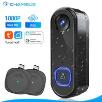 TUYA timbre Cámara WiFi inalámbrico 1080P vídeo al aire libre timbre cámara AC DC Video puerta teléfono IP65 Alexa Google seguridad del hogar