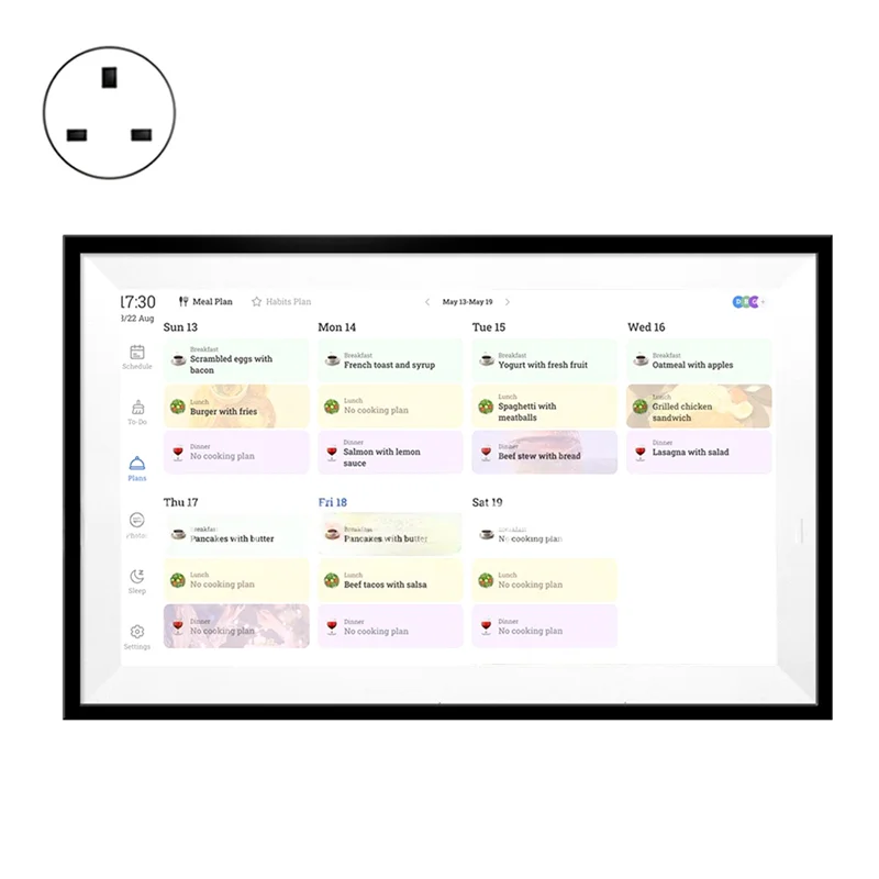 หน้าจอสัมผัสแบบโต้ตอบ HD 15.6 นิ้วปฏิทินดิจิตอล WIFI สมาร์ทโฮมวางแผนครอบครัวแผนภูมิงานบ้านปฏิทินดิจิตอล