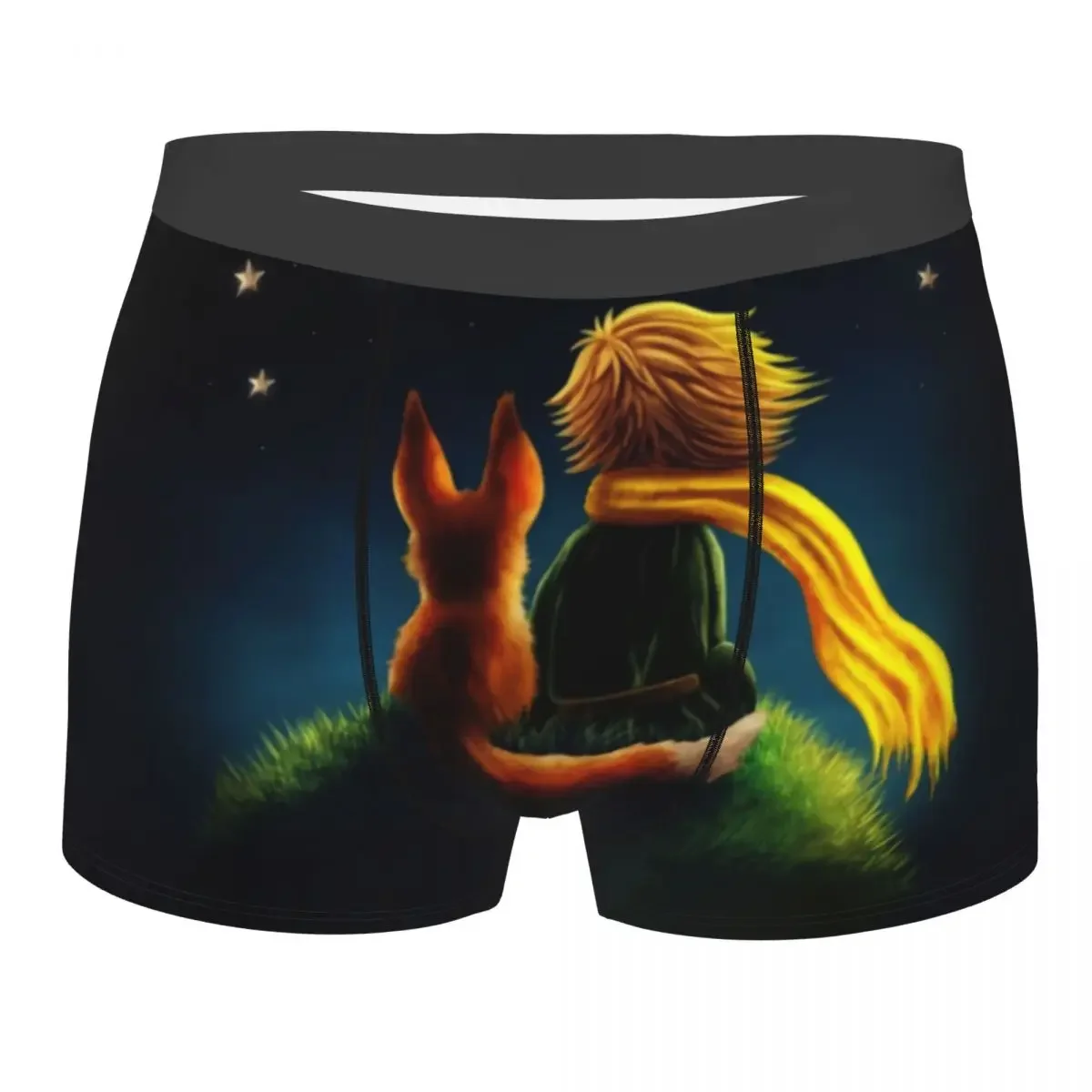 The Little Prince Fiction Underwear Male Print Custom France Fairy Tale Boxer Shorts Panties Briefs Breathable Underpants