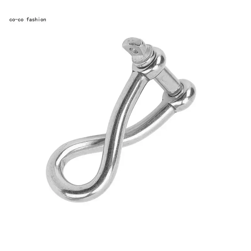 517B 4/5/6/8/10/12mm Screw Pin Shackle for Sailing 316 Stainless Steel Twist Shackle