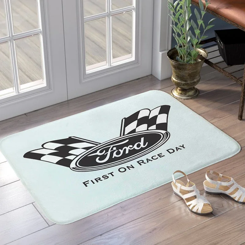 Porch Foot Mat Non-slip D-Ford Living Room Floor Carpet Kitchen Bathroom Rug Interior Home Decor Items Entrance Door Doormat