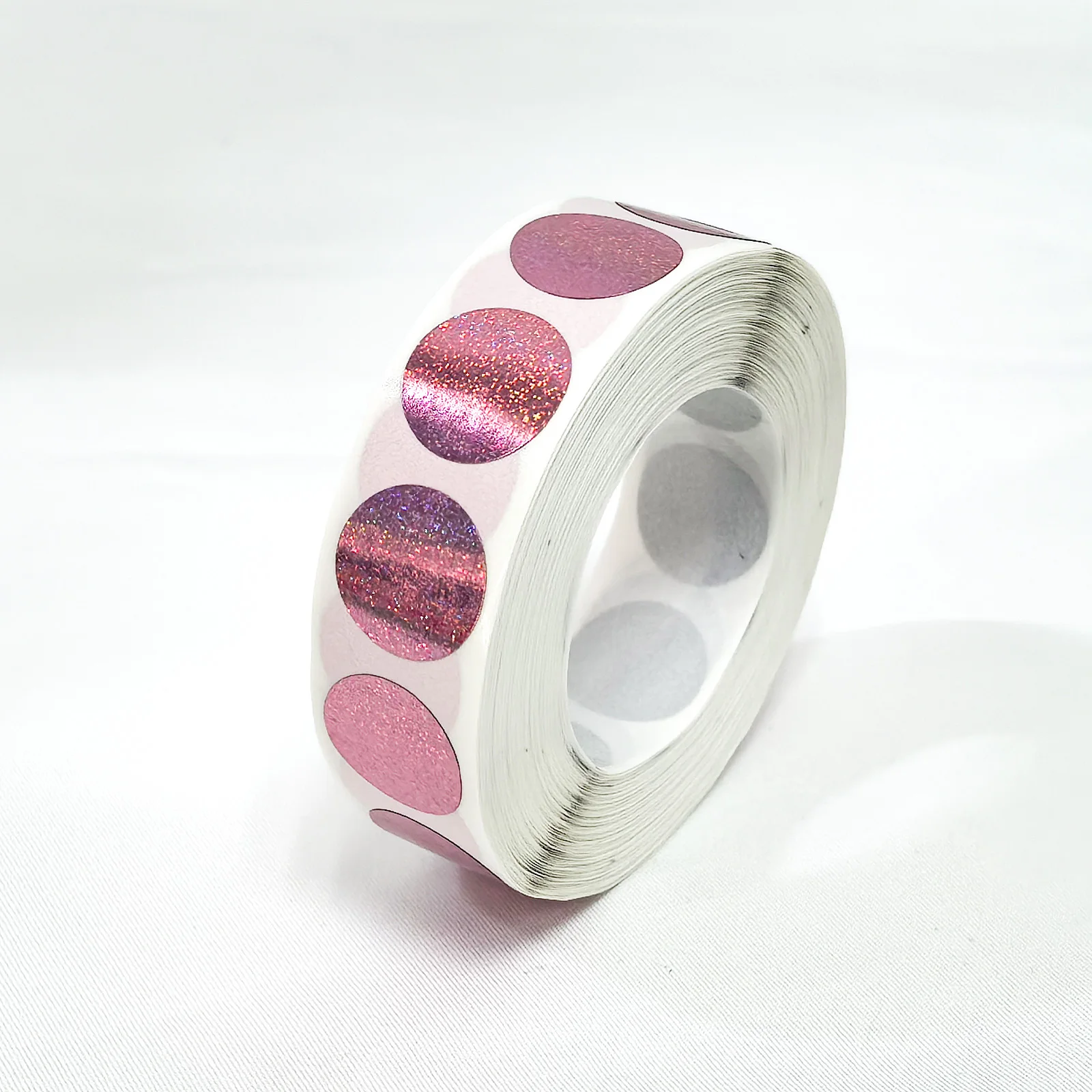 NONE Rubbelaufkleber, 16 x 16 mm, rund, holografisch, Laserfarbe, metallisches Hologramm, Spiel, Rubbelaufkleber, Rubbelkarte 4