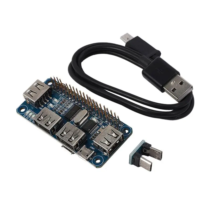 Exquisite-3X 4 Ports USB HUB HAT For Raspberry Pi 3 / 2 / Zero W Extension Board USB To UART For Serial Debugging