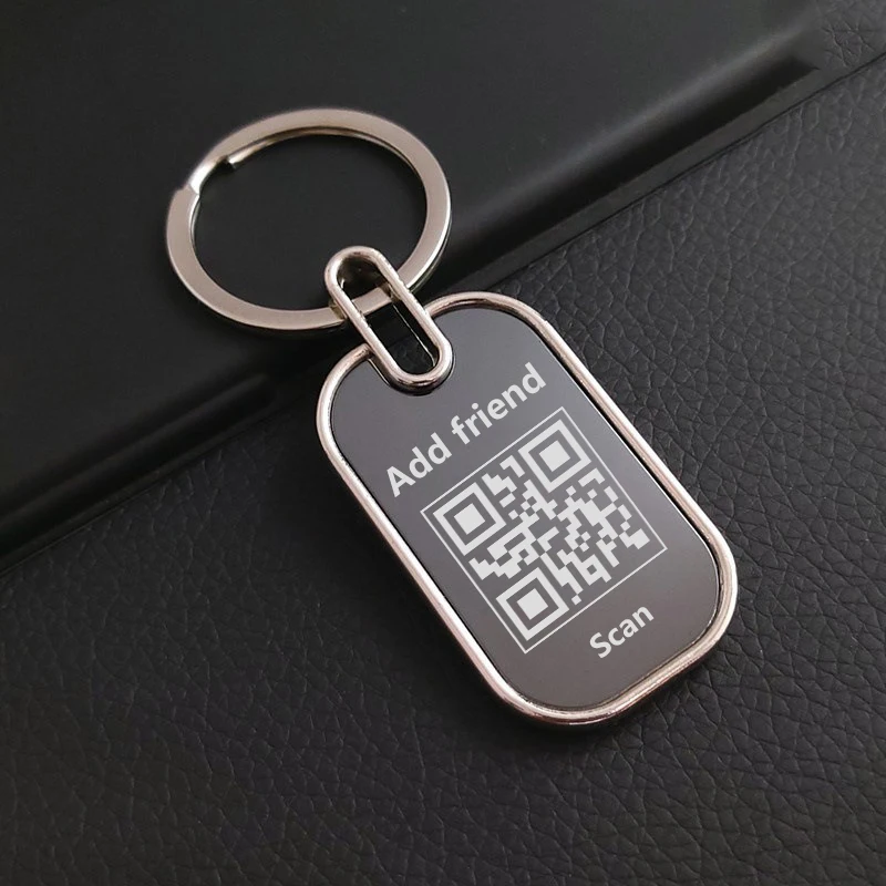 Custom Logo Both Sides Anti-Lost Keychain, Personalized Charm