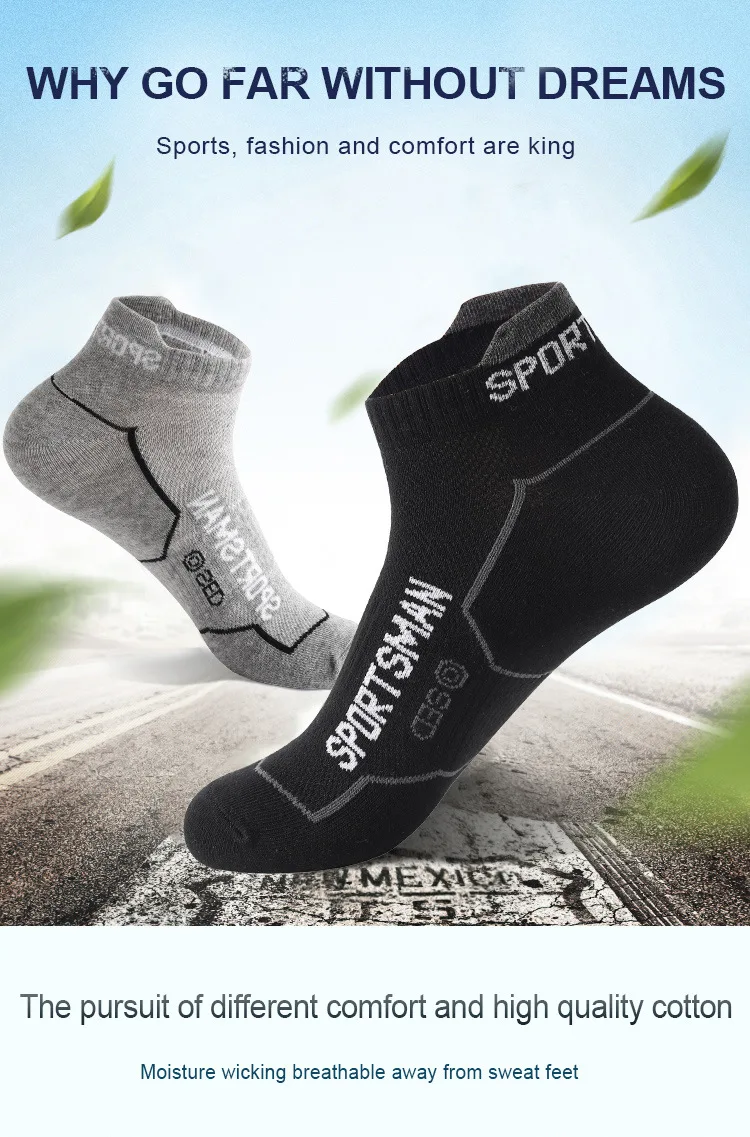 6 Paar Socken für Herren, kurze Socken, schweißabsorbierend und geruchsdicht, Basketballsocken, Laufsportsocken, atmungsaktive Mesh-Herrensocken – Detail 1