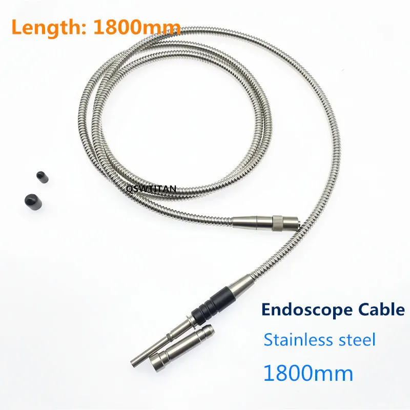 1.8m-3m Endoscope Fiber optical fiber Silicone Cable Light Source Microscope Guide interface fiber