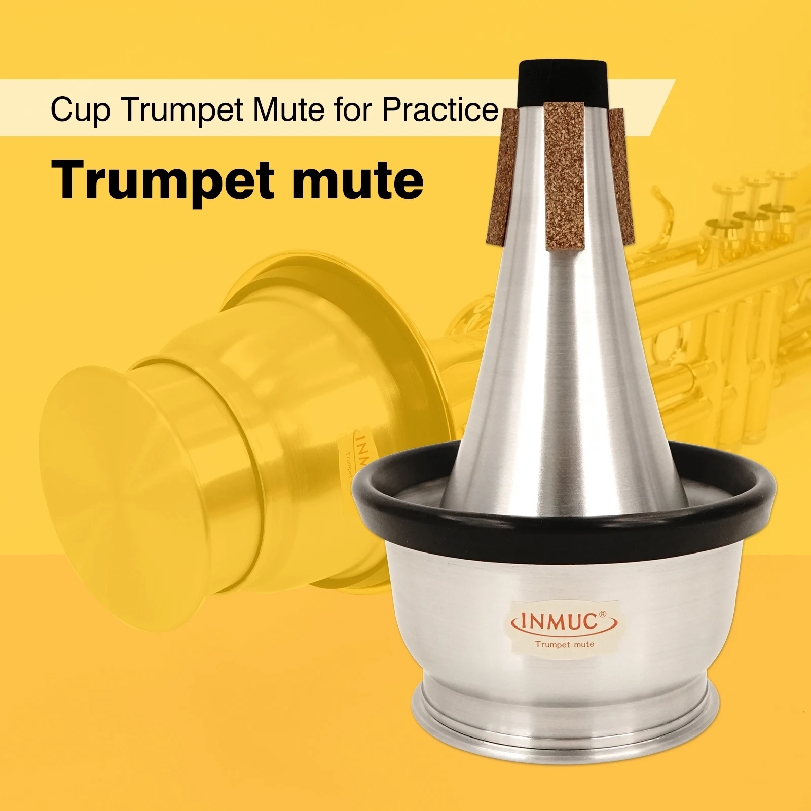 Trumpet Cup Mute with Adjustable Cup, Practice Mute for Custom Sound Dampening