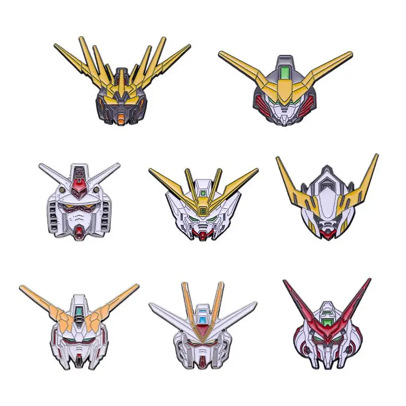 Robot Gundam Brooch Cute Fashion Cartoon Personality Creative Kawaii Simple Durable Alloy Badge Gift for Friends' Birthday - view 3