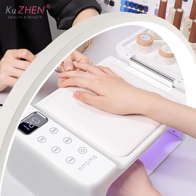 

Beauty Salon U-Shaped Led Desk Lamp Semi Monthly Lighting Fixture Eye Protection Tricolor Dimming Beauty Nail Supplement Light