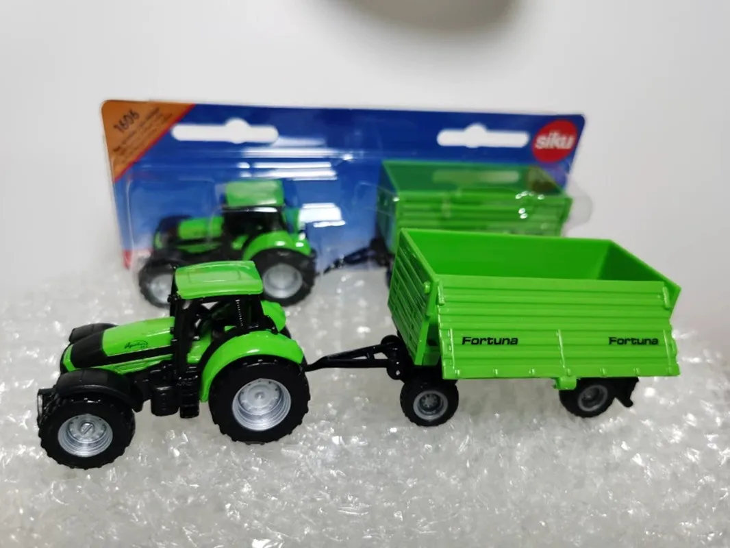 1: 87 alloy 1606 1605 farm tractor model,simulation of farmer transport vehicle toys,original packaging gifts,wholesale