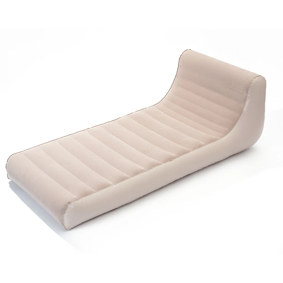 

Flocking PVC Single Size Backrest Air Sofa Bed for Outdoor Camping Equipment Lunch Break
