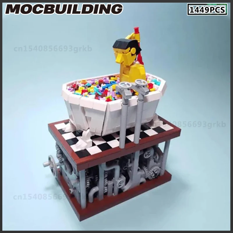 MOC Building Blocks DIY Assembly Bricks Manual Operation Model Bath Scene  Toys Christmas Gifts Birthday Present Collection