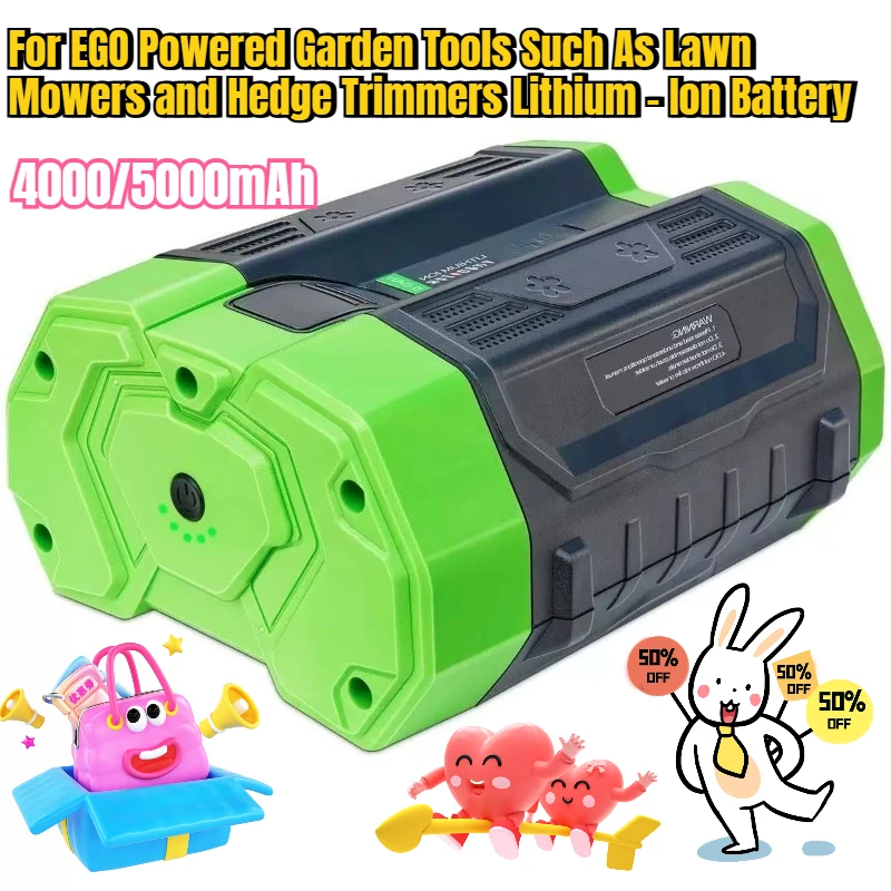 

4000/5000mAh for EGO Garden Tools Such As Lawn Mowers and Hedge Trimmers Lithium - Ion Battery