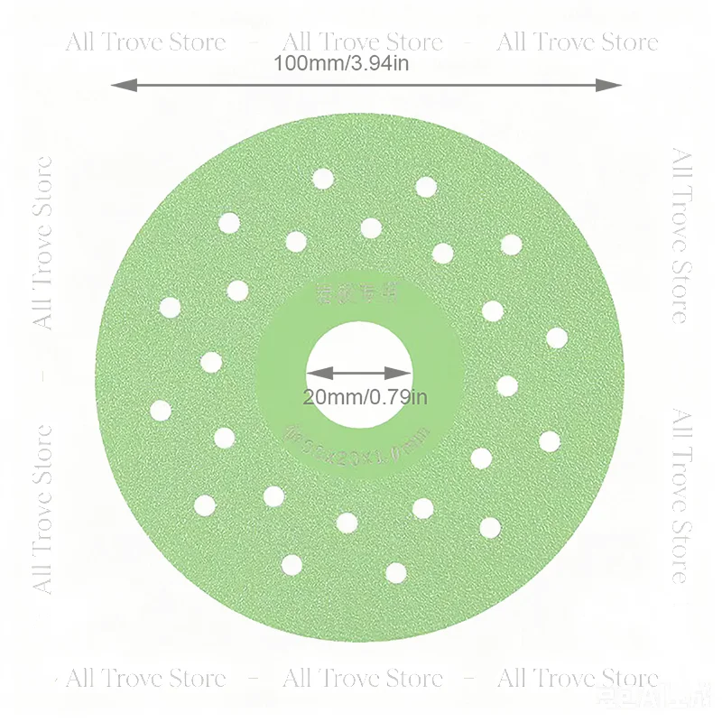 Super Thin Cutting Disc 4inch/100mm Diam For Porcelain Glass Ceramic Tile Marble Diamond Saw Cutting Blade For 100 Angle Grinder - view 6