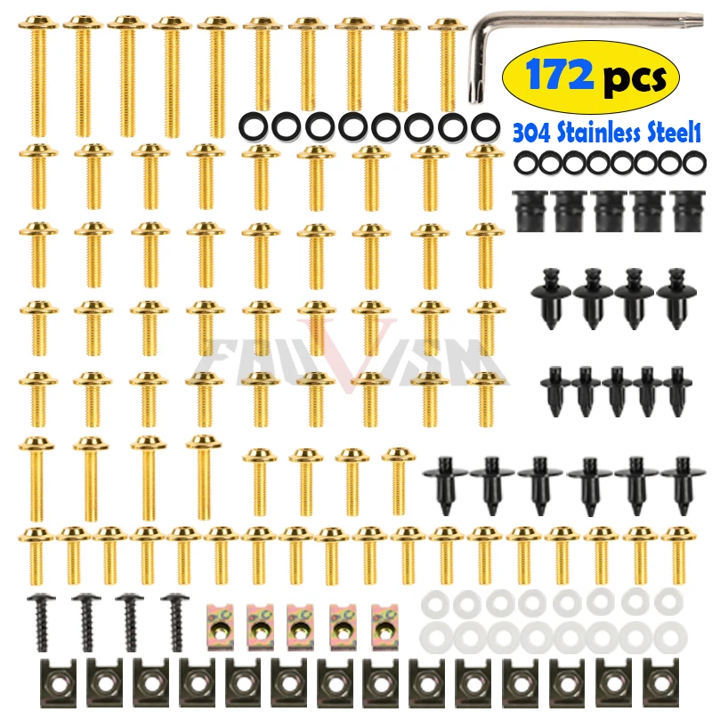 Fairing Bolts Screws Kit Nut Clips for Honda CBR1100RR CBR900RR CBR1100XX CBR400RR   CBR954RR CBR 400RR1100XX 1000RR 954RR 900RR - view 2