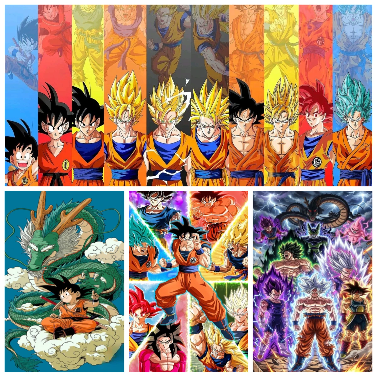 Japan Anime Dragon Ball Characters Jigsaw Puzzles 500/1000/1200/2000PCS Wall Decor for Living Room Bedroom Perfect Gift No Frame
