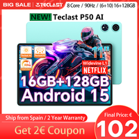 【New】 Android 15 Tablet Teclast P50AI 11 inch Screen 90Hz AllWinner A733-AI Octa-Core (6GB + 10GB )Max.16GBGB RAM 128GB LPDDR5 Wifi-6 7000mAh AI Tablet PC