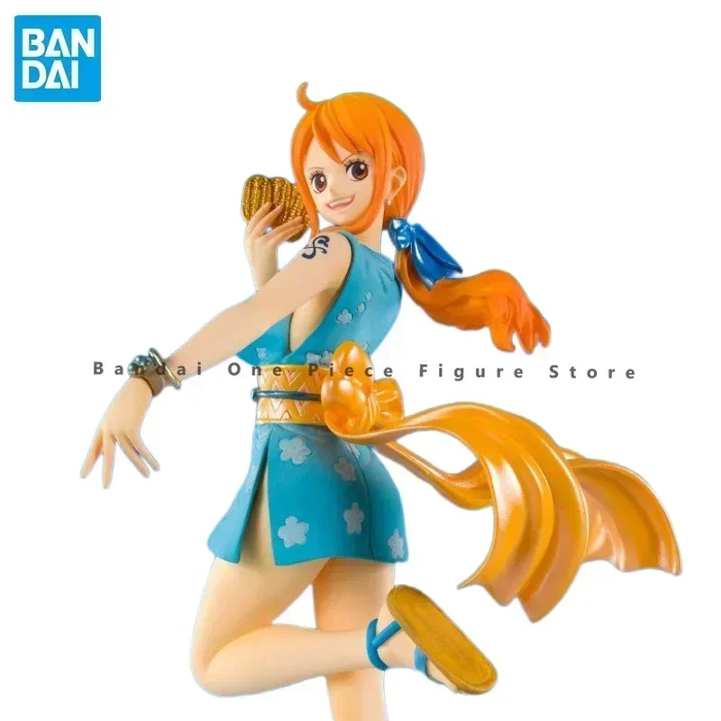 In Stock Original FZ Bandai One Piece Nami Action Figure Animation Toy Gift Model Collector Anime Hobby