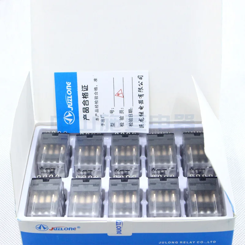 Julong Small Intermediate Relay CDZ9L-54P HH54PL MY4NJ14 Pin AC220V Four Open Four