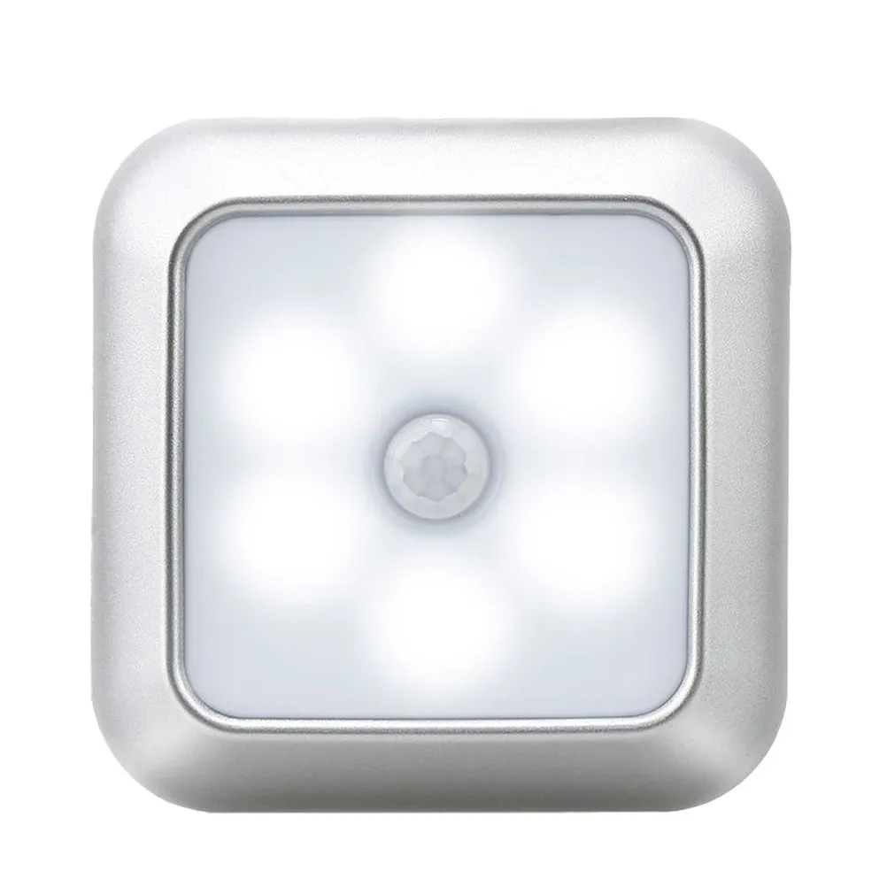 1Pcs Sensor LED Night Light Built-in Light Sensor Human Body Induction Lamp for Home Cabinet Corridor Stairway Use Wireless