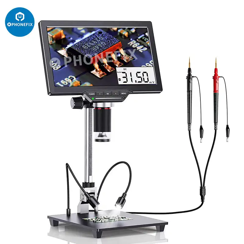 Microscópio Eletrônico Digital para Solda Amplificação Contínua Lupa Hdmi Usb Dm201m 16mp 1200x