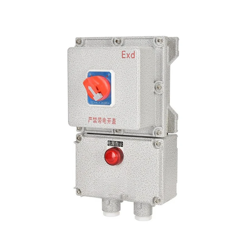 

Explosion-proof circuit breaker 10A16A20A32a40A63A100A explosion-proof distribution box 380V2p3P4P leakage switch