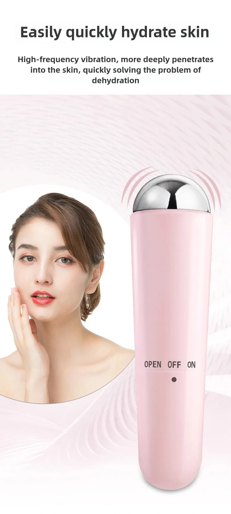 Face Care Tools Massager High Frequency Facial Machine Essence Introduction Instrument Vibration Promoting Absorption Massager