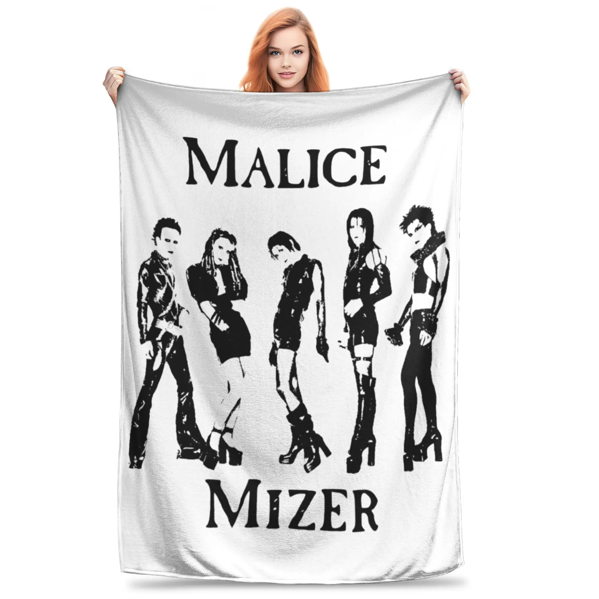 

Malice Mizer Illuminati Blanket Velvet Decoration Multi-function Warm Throw Blanket for Bedding Travel Bedspread
