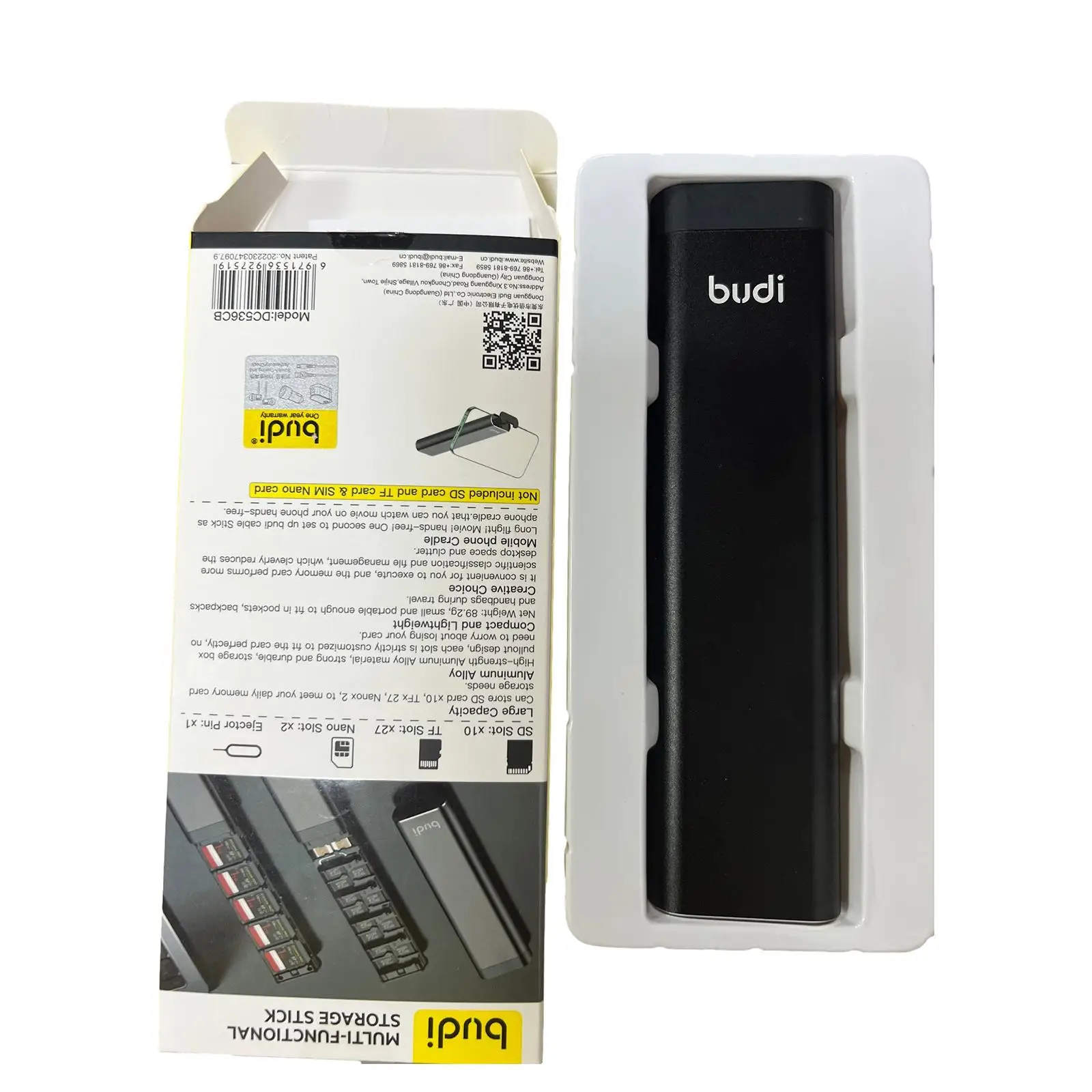 Budi Multi-funzionale Storage Stick Sdxc Sdhc Tf Sim Card Box Card Antiurto Memory Holder Protector Storage L8q5