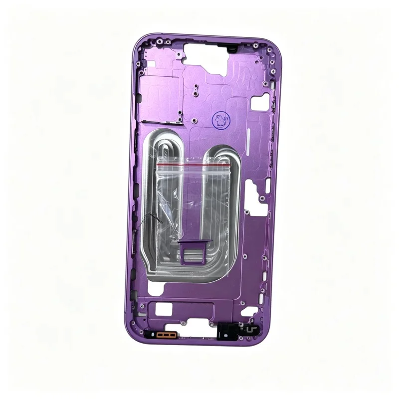 middle-frame-for-iphone-16-plus-with-camera-button-no-pop-up-side-keys-charging-mesh-pre-installed-screen-buckles-no-back-glass