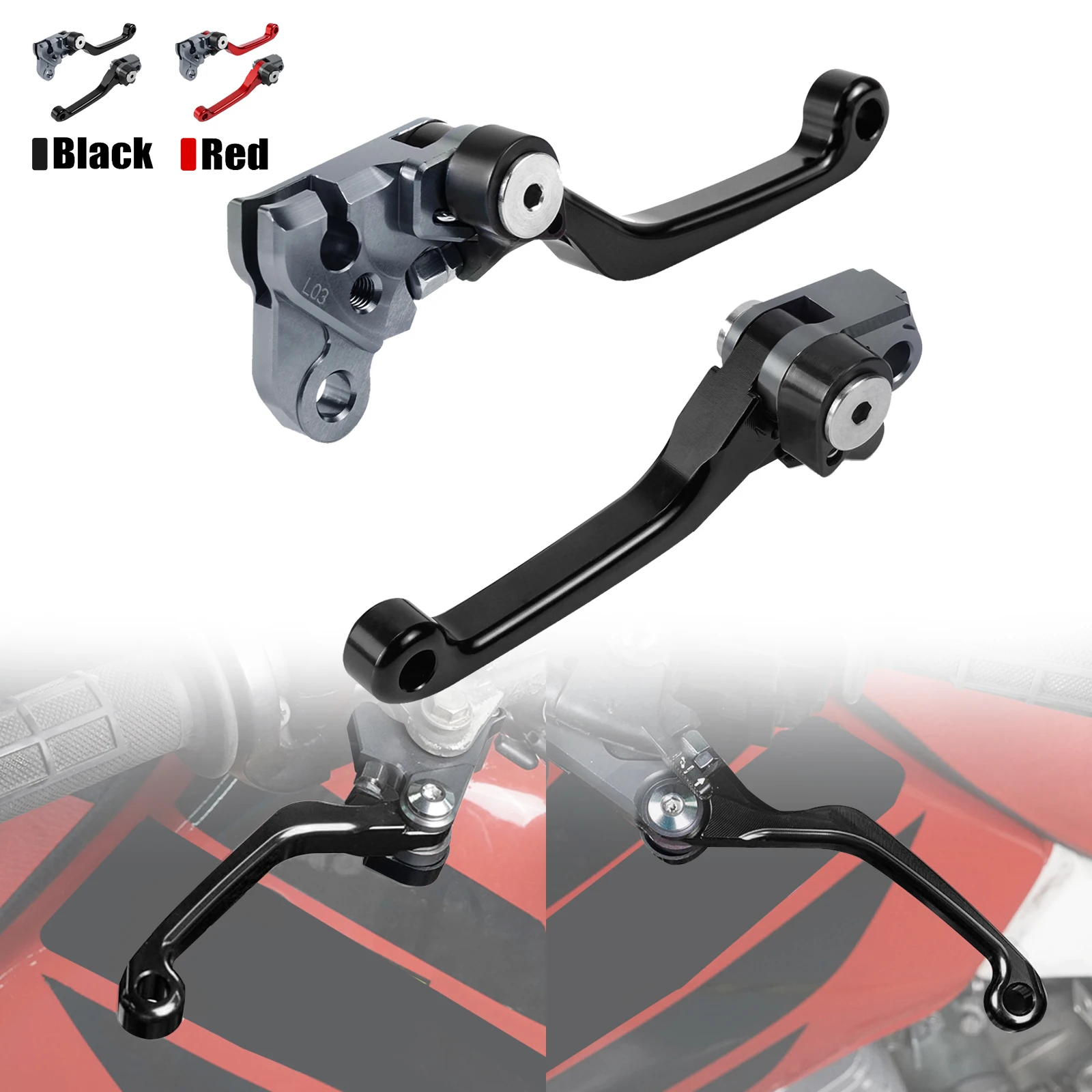 For 2003-2009 2012-2016 CRF150F CRF230F CRF 150F 230F Motorcycle Aluminum Pivot Brake Lever & Clutch Lever Handle 2015 2014 2013