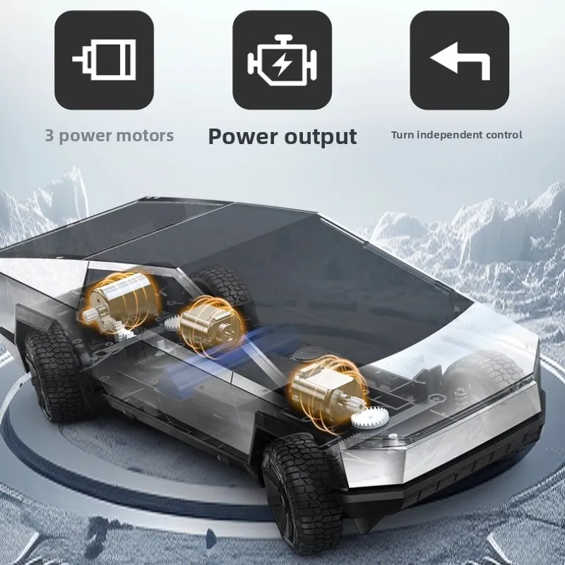 Camión todoterreno con Control remoto, doble águila, nueva energía, simulación de colina, coche de escalada, modelo eléctrico, juguete para niño, regalo para niños