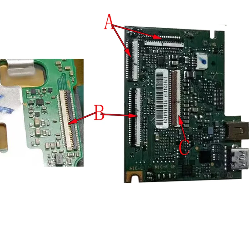 2-10Pcs LCD Display Screen Flex Cable Button Main Board Motherboard FPC Plug Connector Jack For Ricoh GR II GRII GR2 GR1 Camera