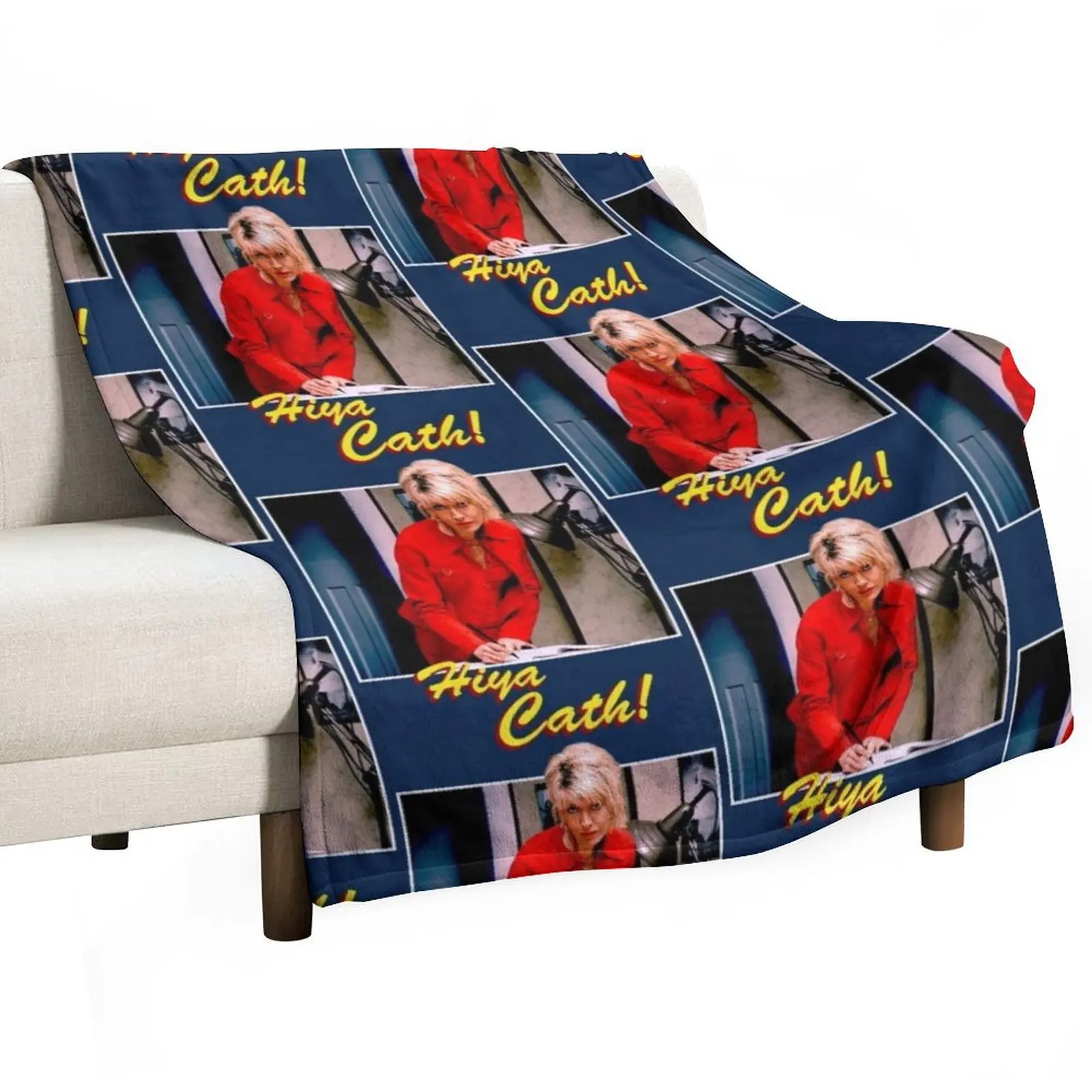 Hiya Cath!_quot_ Nighty Night - Jill Tyrell Julia Davis Vintage Throw Blanket Summer Moving for winter Bed linens Furry Blankets