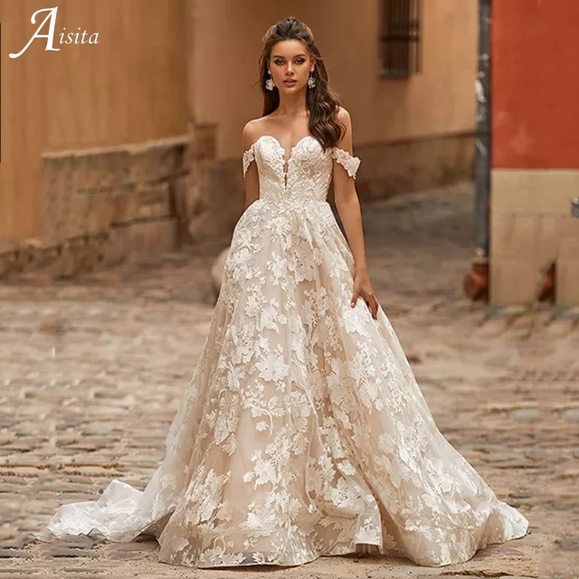 Vestido de novia fashion aliexpress