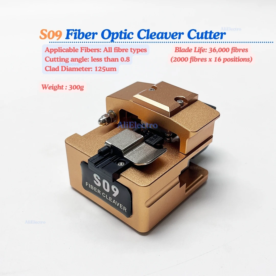 S09 Fiber Optic Cleaver Cutter for Signalfire AI-7 AI-8 AI-9 Original High Precision Fiber Cleaver S09 with Tungsten Steel Blade