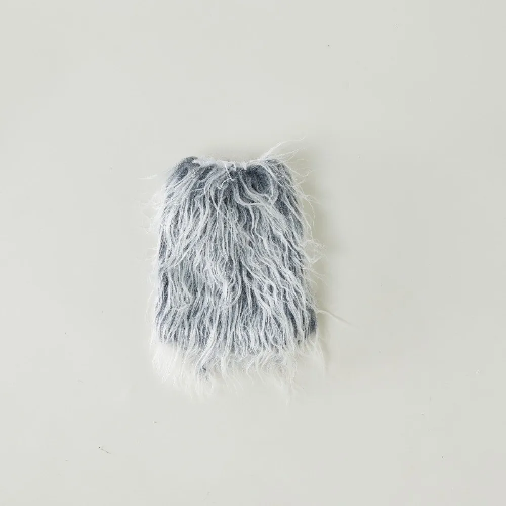 Мягкие Y2K Эстетические гетры из искусственного меха Harajuku Чехлы для ног Меховые гетры Хип-хоп Kawaii Зимние гетры JK Аксессуары