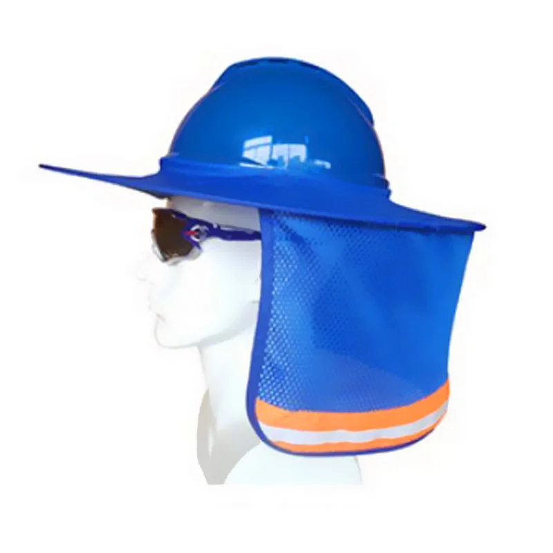 Construction Safety Reflective Hard Hat Neck Shield Helmet Sun Shade Reflective Stripe Kit Summer Sun Protection Prevent Sunburn