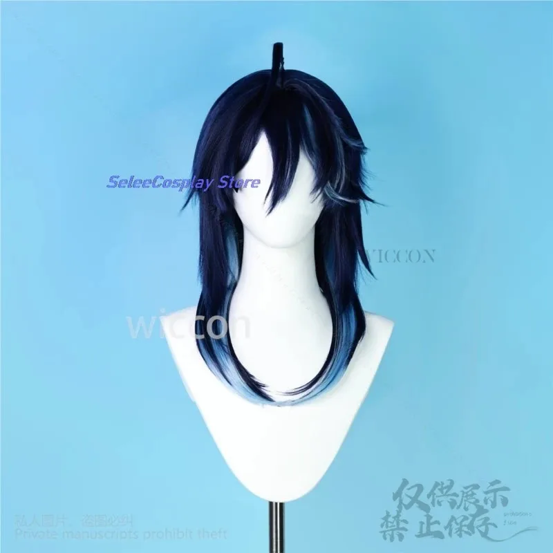 อะนิเมะ Genshin Impact คอสเพลย์ Ororon เครื่องแต่งกายสีฟ้าสีเขียววิกผมสังเคราะห์ทนความร้อนผมฮาโลวีน Christmas Party ที่กําหนดเอง