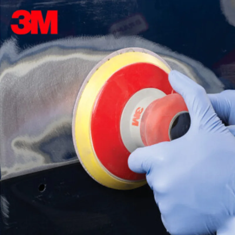 3M Purple Cyclone 6 Inch 150mm Dry Abrasive Paper Car Sheet Metal Putty Grinding Round Flocking Grinding Piece Abrasive